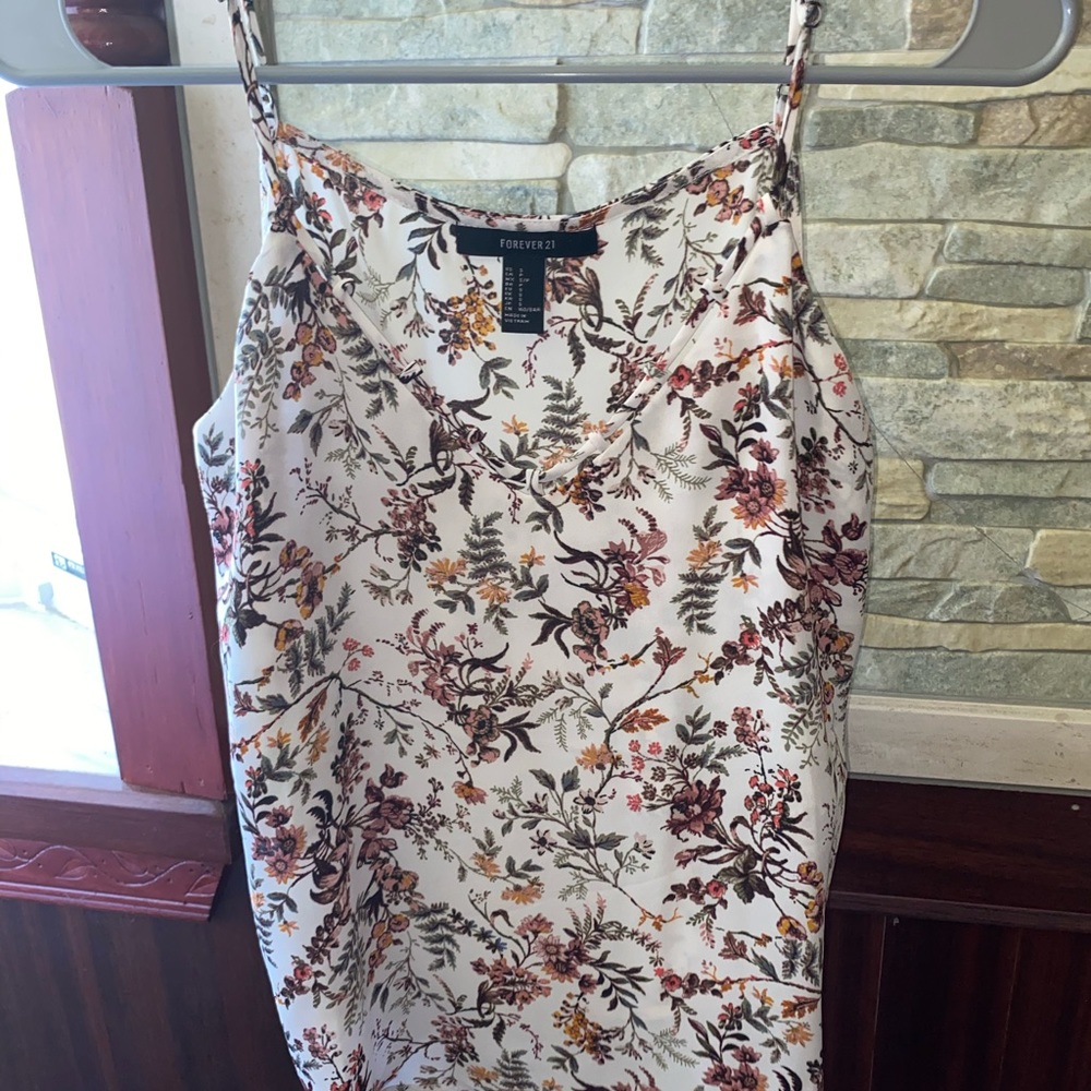 Forever 21 Flowing Floral Tank Top